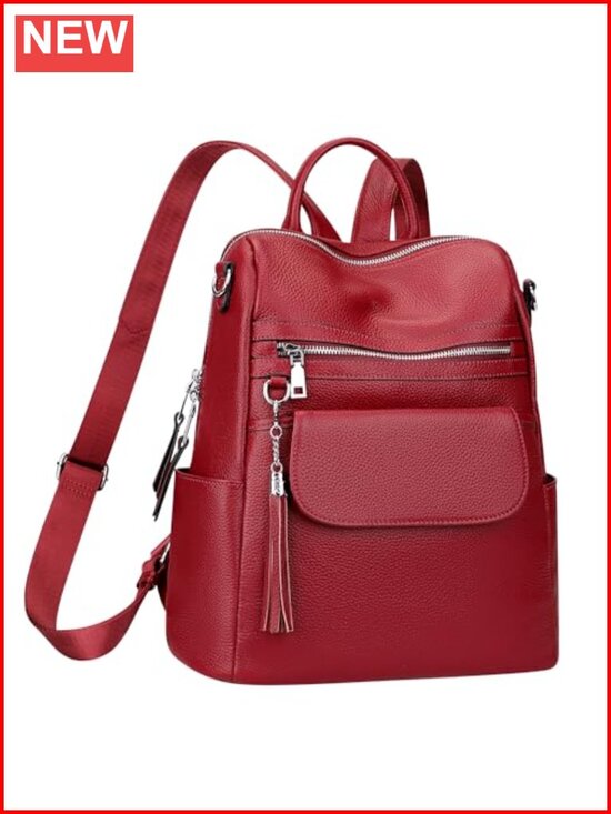 ALTOSY Genuine Leather Backpack Purse for Women Convertible Shoulder Bag main image 4